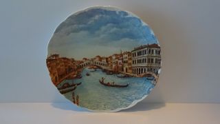 Vintage Krautheim Souvenir 10” Collector’s Plate,  Rialto Bridge