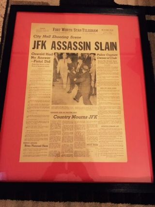 President Kennedy ASSASSIN SLAIN November 25 1963,  Jack Ruby/Lee Harvey Oswald 2