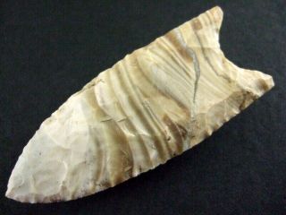 Fine Authentic Collector Grade Nebraska Banded Agate Clovis Point Arrowheads