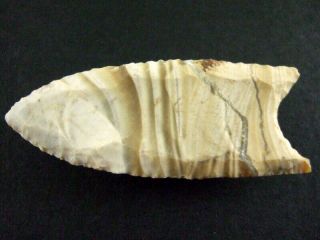 Fine Authentic Collector Grade Nebraska Banded Agate Clovis Point Arrowheads 3