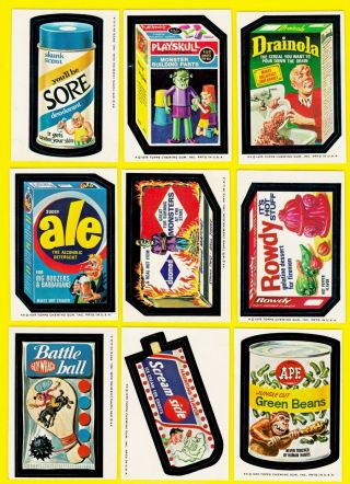 1975 Wacky Packages Series 13 Full Set,  Puzzle - Higher Grade