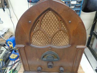 Atwater Kent Model 84 Cathedral Radio (in As Built Cond)