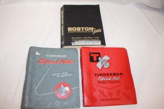 3 Vintage Tinnerman Speed Nut And Boston Gear Product Catalogues; 1953,  1962
