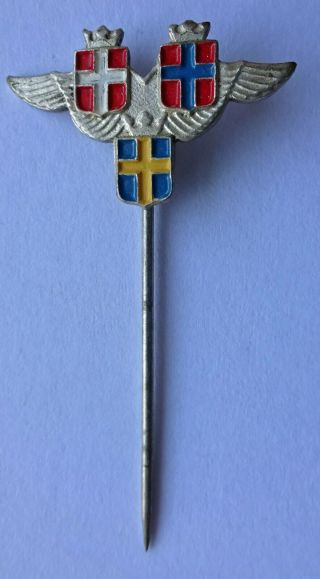 Sas Scandinavian Airlines Pin - Old Badge