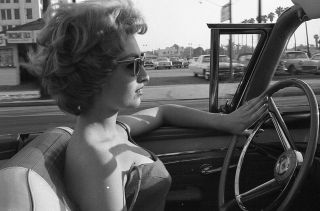 1960s Vogel Negative,  Sexy Pin - Up Girl Joan Blythe In Car,  Los Angeles,  T238791