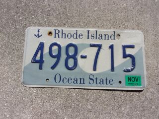 Rhode Island 2014 License Plate 498 - 715