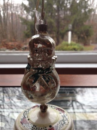 Old Antique Glass Baby Boy In A Bag Sack Christmas Ornament Germany 1920 - 1930
