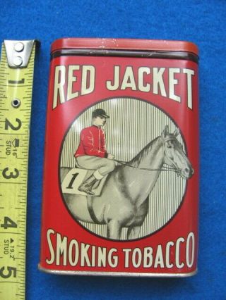 Vintage Red Jacket Tobacco Pocket Tin
