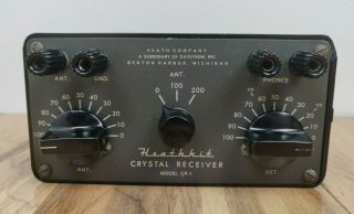 Heathkit Model Cr - 1 Crystal Radio Receiver Daystrom