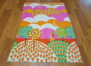 Awesome Rare Vintage Mid Century Retro 70s 60s Whitney Daydreams Org Fabric Wow