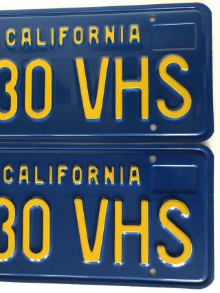 Vintage California Blue License Plates,  1970’s - 6