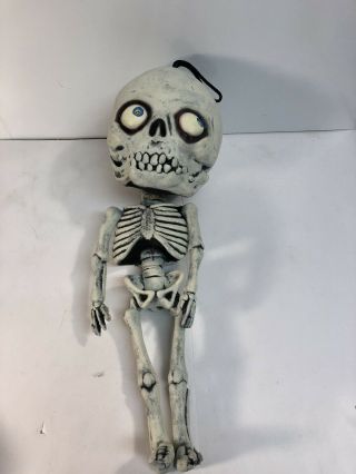 Vtg Paper Magic Group 19 " Skeleton Latex Rubber Halloween Decor Prop Great Shape