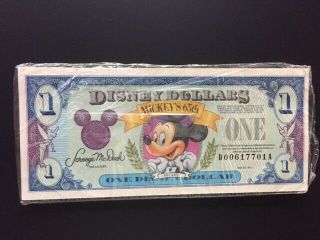 1993 - $1.  00 Disney Dollars Celebrating Mickey 