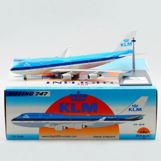 Inflight 1:200 If744kl0519 Klm Boeing 747 - 400 Diecast Aircarft Models Ph - Bfr
