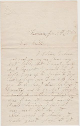 Civil War 1862 Laconia Nh Letter - Rather Be Killed In War Than Called A Traitor