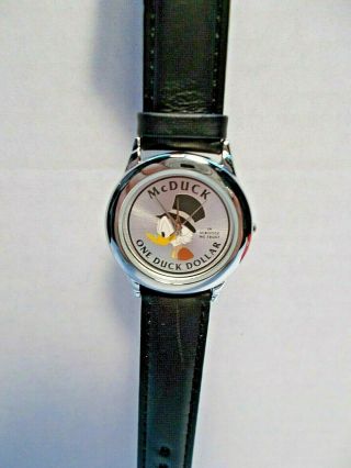 Disney Scrooge Mcduck One Duck Dollar Watch L.  E.  100 Donald C