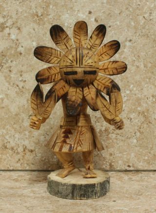 Native American Navajo Sunface Kachina Doll Small