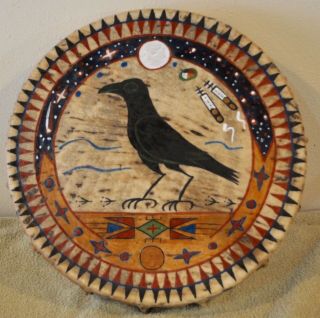 Kangi Wanagi (crow Spirit) / Painted By Lakota Artist Sonja Holy Eagle
