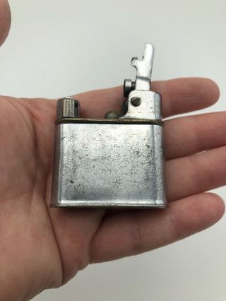 Mylflam Chrome Pocket Lighter Lift Arm Collectible Unique Vintage Antique Retro