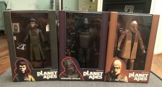 Neca Planet Of The Apes Classic Series 2 Set Of 3 & Series 1 Set Of 3