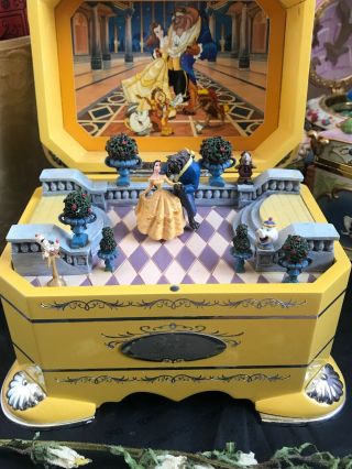 Rare Disney Belle Beauty & The Beast Music Box 3rd Issue First Dance Ever After