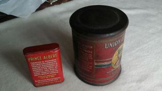 Vintage Union Leader Smoking Tobacco & Prince Albert Tobacco Tin Can 3
