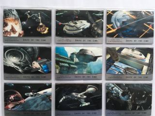 Star Trek Enterprise Archives Series 1: «ships Of The Line» Complete Set 9 Cards