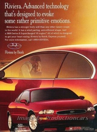 1996 Buick Riviera - Design - Advertisement Print Art Car Ad J806