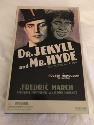 Dr.  Jekyll And Mr.  Hyde 12 " Figure - Sideshow Collectibles Fredric March