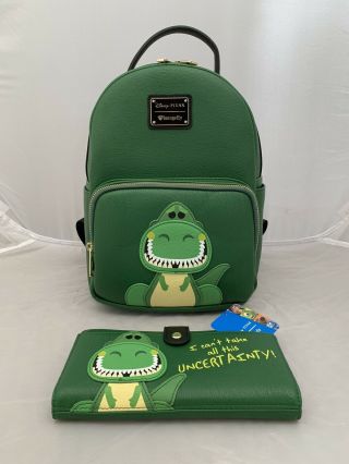 Loungefly Disney Pixar Toy Story Rex Backpack & Wallet