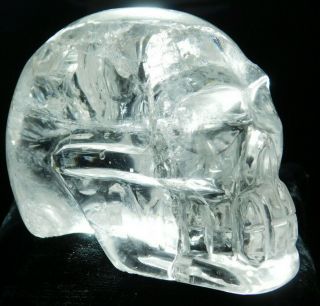A Big Very Translucent Aaa Brazilian Quartz Crystal Skull 525gr E