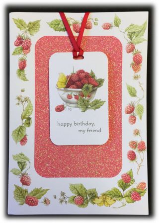 Marjolein Bastin 3d Birthday Leave You With A Sweet Happy Feeling Berries Card