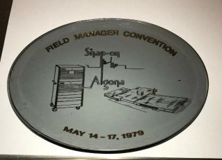 Very Rare Snap - On Tools 1979 Field Manager Convention Algona Smoke Glass Ashtray