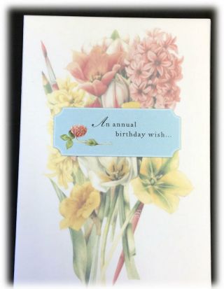 Vintage Marjolein Bastin An Annual Birthday Wish For A Perennial Friend Card