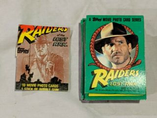 Vintage Raiders Of The Lost Ark 1981 Full Set Of Topps Trading Cards