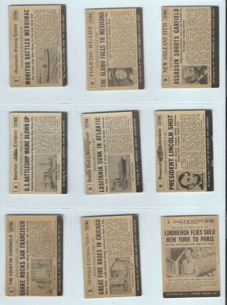 1954 Topps Scoop Complete Set 1 - 156,  2 Different Wrappers - Ex - Babe Ruth 2