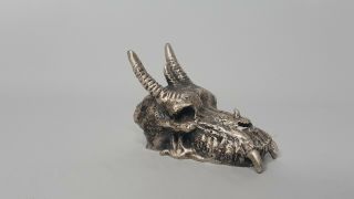 Veronese Myths And Legends Pewter Dragon Skull Figurine