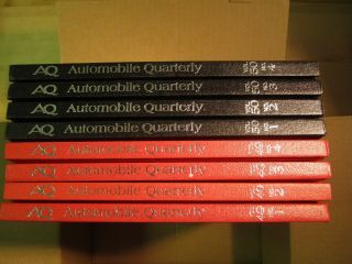 Automobile Quarterly - 8 Books In Vol 49 & 50