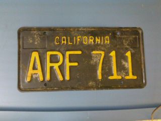 California " Passenger " License Plate 1963 - (over 3 Years Old) Collectible