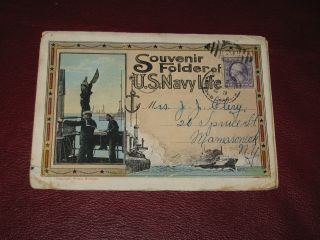 Souvenir Folder Of U.  S.  Navy Life - 1918
