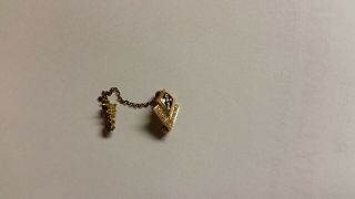 1944 Grant Hospital School Of Nursing 2 Piece Lapel Pin Seed Pearls 10k Gold