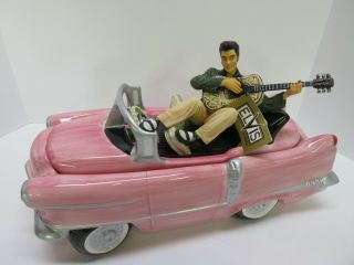 Rare 1997 Elvis Presley Pink Cadillac Car Cookie Jar By Vandor