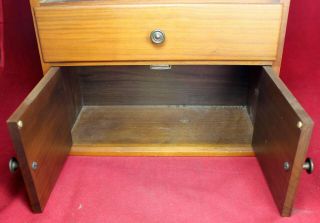 Decatur Industries 7 - Pipe Rest Stand Cabinet - Walnut Wood - Tobacco - Vintage 5