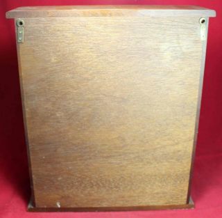 Decatur Industries 7 - Pipe Rest Stand Cabinet - Walnut Wood - Tobacco - Vintage 7