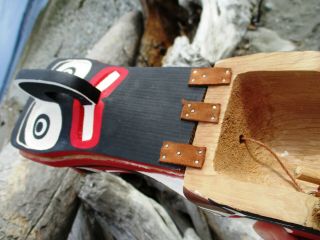 Northwest Coast First Nations native wooden Art carving Crooked Beak Mask,  cedar 6