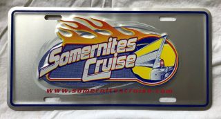 Somernites Cruise Car Show Street Rod Metal License Plate Somerset Kentucky