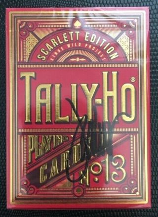 Scarlett Tally Ho Playing Cards Jackson Robinson Signed Kings Wild Project