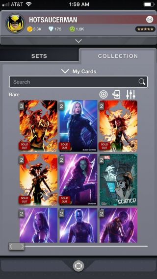 Topps Digital Marvel Collect Account