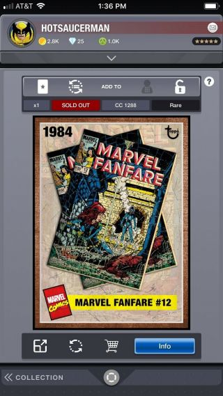 topps digital marvel collect Account 4