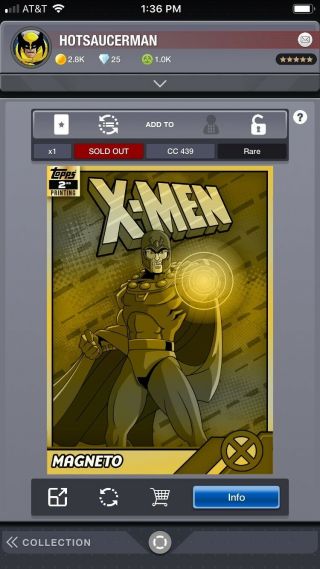 topps digital marvel collect Account 5